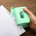thumbnail image 6 of Uxcell 1/4" 2 Hole Paper Punch Metal Hole Puncher, 8 Sheet Punch Capacity Adjustable Hole Punch, Green, 6 of 6