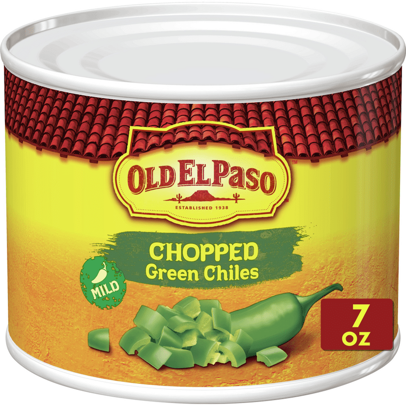 Old El Paso Chopped Green Chili Peppers, 7 oz