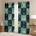 thumbnail image 2 of Feelyou Kawaii Golf Car Black Out Curtains, Eat Sleep Sleep Curtains Pack of 2 (42x63 Each), Cartoon Ball Gaming Gamer Bedroom Curtains, Black Out Curtains Decor, 2 of 6