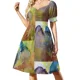 thumbnail image 1 of Vestido sin mangas con corazón morado ropa de playa para mujer traje de verano para mujer, 1 of 5