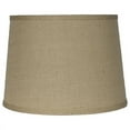 thumbnail image 2 of French Drum Burlap Lampshade, 12" to 16" Bottom Size Blue Burlap 12", 2 of 5