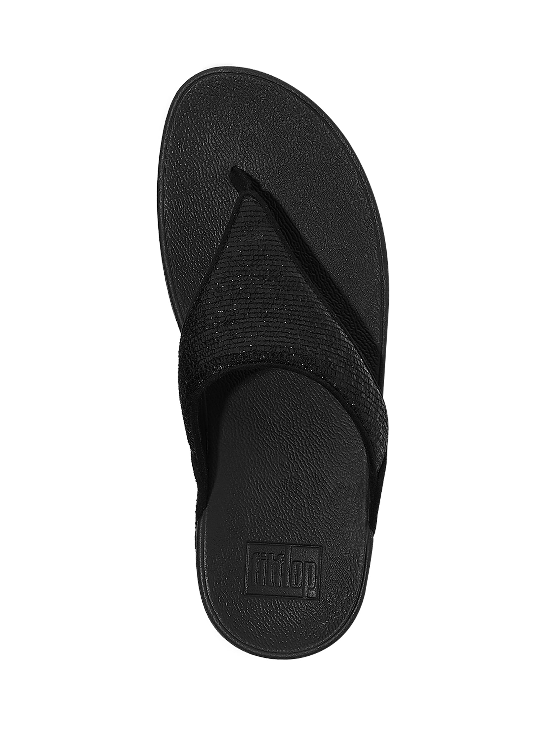 Fitflop Women's Lulu Crinkled-Shimmer Toe-Post Sandals