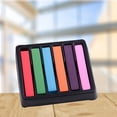 thumbnail image 4 of justhard Woman Girl 6 Color Temporary Washable DIY Hair Chalks Dye Pens Soft Pastels One-time Dyeing, 4 of 5