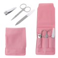 thumbnail image 1 of Pink Case 3Pcs/Set Pedicure Manicure Set - Nail Clippers Nails File Eye Scissores Kit Women Girl's Make Up Tools, 1 of 5