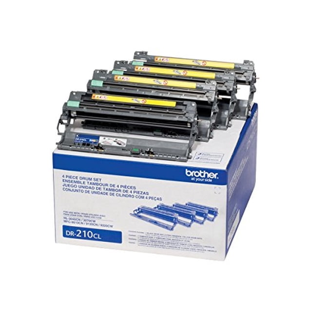 Brother DR-210CL Cuatro Tambores - 1 Negro, 1 Cian, 1 Magent Brother Brother