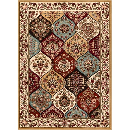 Rug Legacy Panel - Dynasty Panel Oriental Floral Geometric Modern Casual Area Rug Easy to Clean Stain Fade Resistant Shed Free Contemporary Formal Lattice Trellis Soft Living Dining Room Rug