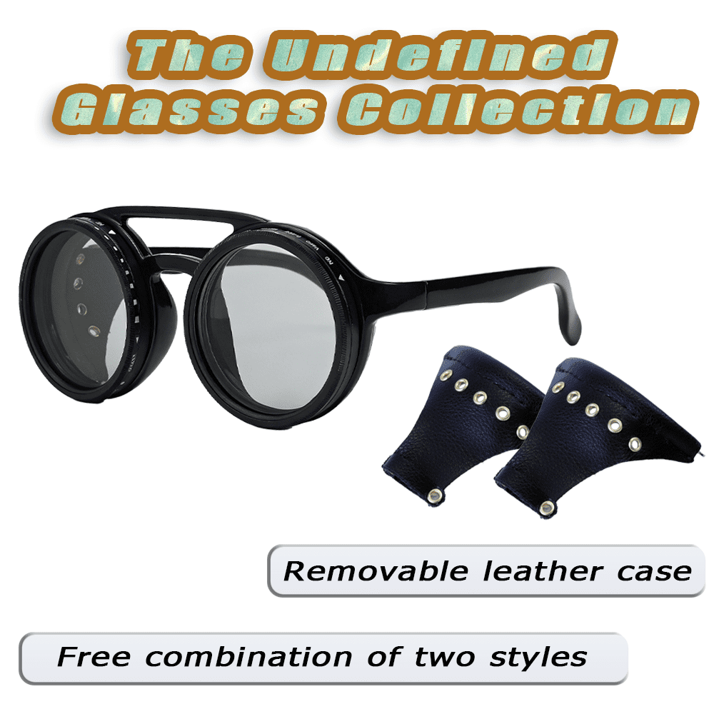 OUANGANC Steampunk Polarized Sunglasses - 1-9 Gears 360° Adjustable Tint Sunglasses | ND Filter & UV400 Protection for Fishing Hiking Cycling Running