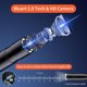 thumbnail image 5 of Endoscopio industrial, cámara de inspección tipo serpiente con endoscopio de 1 m y 4,3 pulgadas, cámara endoscópica con 8 LED ajustables, cámara impermeable IP67 de 7,9 mm, 5 of 5