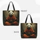 thumbnail image 2 of Balery Jungle Meditating Panda Bolsa de Mano para Mujeres con Cremallera, Bolsa de Gimnasio con Compartimentos, Bolsa para Laptop, Bolsa para Trabajo, 2 of 7