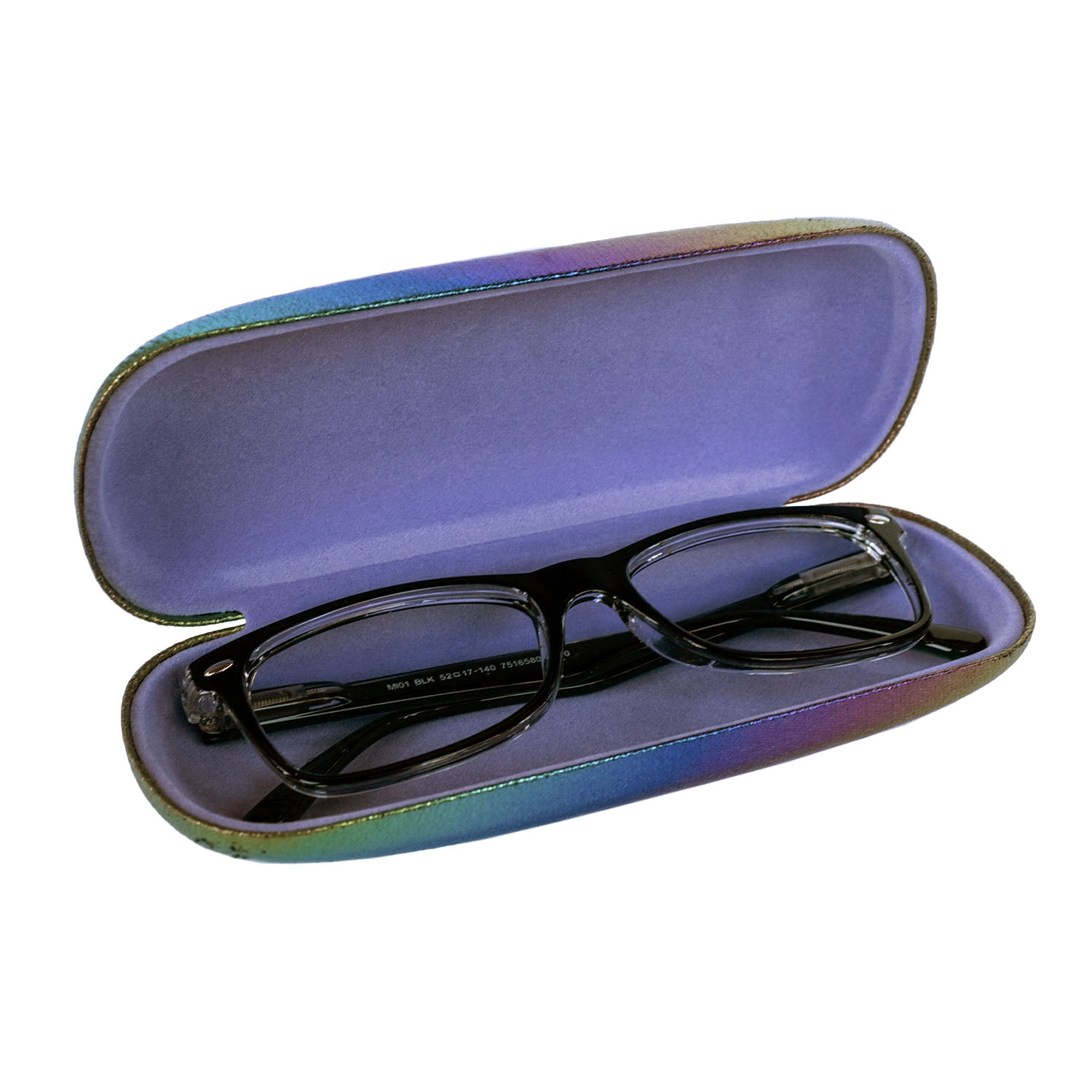 Nouveau Eyewear Inc Woman Rainbow Foil Eyeglass Case