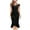 Black, variant on Rvkxad Womens Summer Dresses Casual Cocktail Party Sundresses Sexy Ruched Bodycon Midi Dresses Off The Shoulder Casual Summer Dress Ruffle Hem Dresses Women's Gifts Yellow L