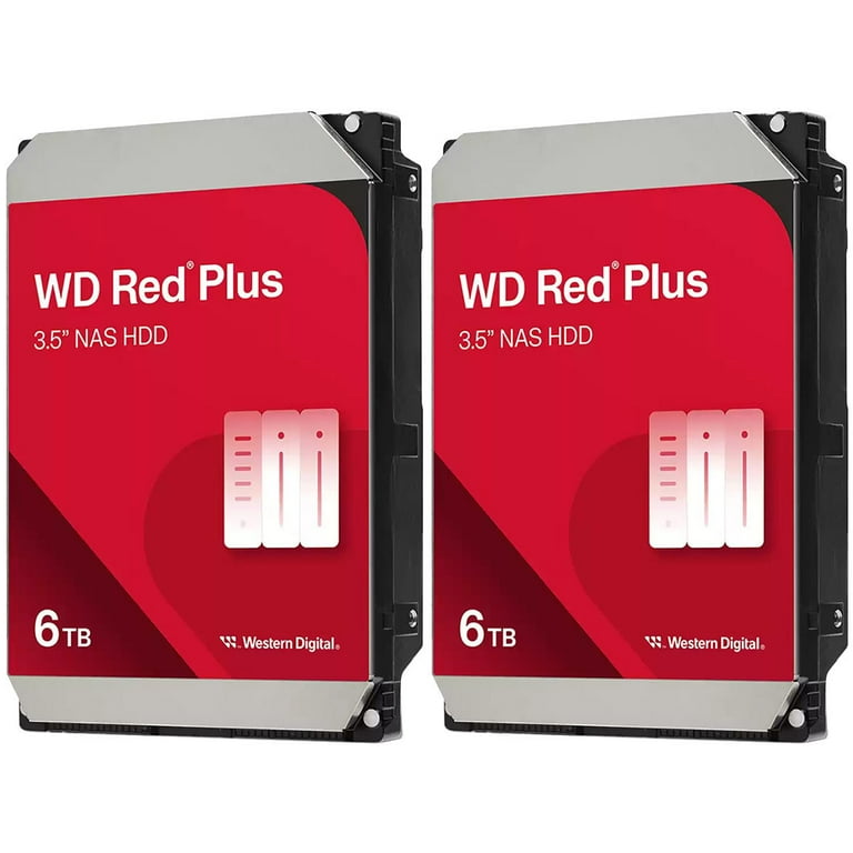 WD Red Plus 6TB HDD 2台セット WD 2x Red Plus 6TB 3.5