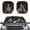 Camping Skeleton, variant on Chririnla Goth Skull Windshield Sun Shade Set of 2, Foldable Car Sunshade for Front Window, Universal Fit Sun Visor Window Cover Interior Accessories for SUV Sedan Trucks