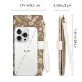 thumbnail image 3 of GAEKEAO Womens Wallet RFID Blocking Slim Thin Bifold Card Holder Vegan Leather Floral Long Clutch Wallets with Wristlet, 3 of 7