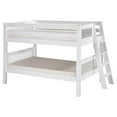 thumbnail image 2 of Camaflexi Twin over Twin Low Bunk Bed - Mission Headboard - Lateral Angle Ladder - Natural Finish, 2 of 6