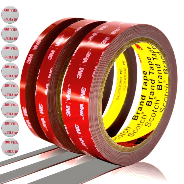 Cinta adhesiva de doble cara CCHUIXI Heavy Duty 3M VHB 0,8 mm x 3 m