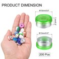 thumbnail image 2 of Tapas Flip Off de 13 mm Uxcell 200PCS Sellos Sin Rebabas Tapas Superior Flip Off para Frascos de Vidrio y Frascos Liofilizados, Verde/Plata, 2 of 6