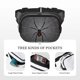 thumbnail image 5 of Fotbe Black Spider On Web Cangurera Cuadrada con Estampado de Doble Capa, Bolsa de Cintura Ajustable Mini para Hombres y Mujeres, 5 of 9