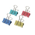 thumbnail image 3 of Office Home Metal Paper Binder Clips 48 Assorted Color 25mm Width, 3 of 3