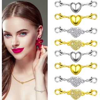 Rhinestone Heart Shape Magnetic Connector Clasp For Craft - Temu