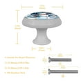 thumbnail image 5 of Snowman Fluorescent Drawer Pulls with Screws: Round 4-Pack, Glow-in-the-Dark Knobs for Cabinets, Wardrobes, Dressers - Decorate Your Furniture!, 5 of 6