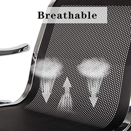 Office Waiting Room Chairs 3-Seat,Reception Chairs Visitor Guest Chair with Arms for Airport Market Bank Salon (Black, 3 Seats)