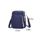 thumbnail image 3 of Mejor bandolera de nylon para mujer con 3 capas de cremallera - Mini bolso para móvil, tarjetas y esenciales, 3 of 6