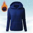 thumbnail image 2 of BODOAO Hoodies for Women 2025 Lightweight Comfy Warm Fall Transitional Cute Thin Coat Pullover Sweatshirts Casual Comfy Tops Trendy Fall Outfits Winter Clothes 2025 Navy Xl, 2 of 5