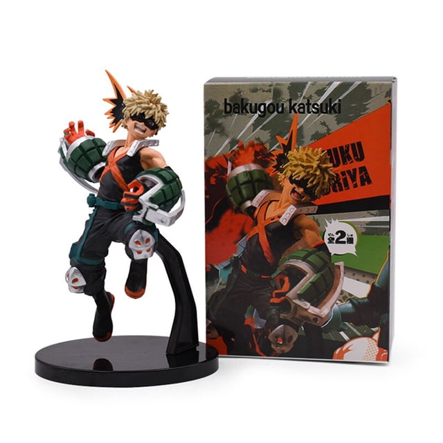 25cm Anime Academia My Hero figura Deku Midoriya Izuku figura Bakugou Katsuki Dabi todo podría Boku no Hero Academia figura de acción Gong Bohan LED