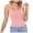Pink, variant on vigerkar Womens Lace Trim Ribbed Tank Tops Scoop Neck Fitted Sleeveless Shirts Cute Going Out Camisole Solid Color Top (Beige, M)