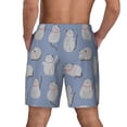 thumbnail image 4 of Uemuo Cute Fat Cat Pattern Mens Swim Trunks Quick Dry Board Shorts with Mesh Lining, Stretch Beach Shorts Quick Dry No-Chafing Board Shorts-Small, 4 of 9