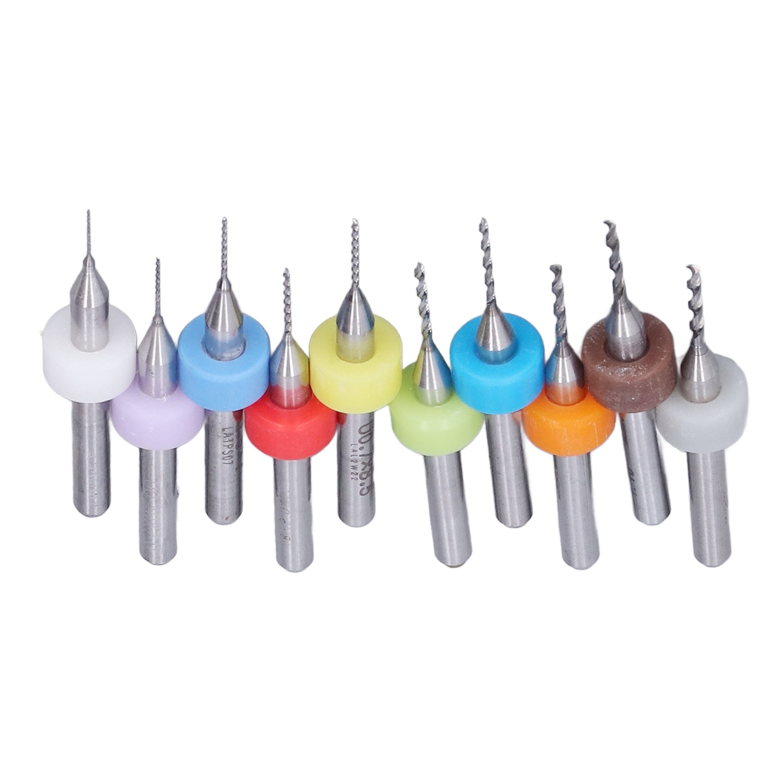 Punte Da Trapano In Carburo, 10 Pezzi 0,1-1,0 Mm Micro Punte Da Trapano In Carburo Di Tungsteno Set Strumento Per Circuito Stampato PCB - Foto 2