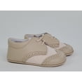 thumbnail image 4 of Boy/Infant shoes Beige/Tan Napa Leather and Linen Kids Shoes, 4 of 12