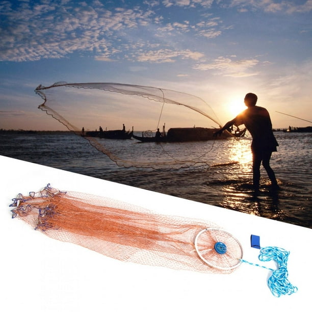 Outdoor Nylon Fishing Mesh Net For Bait Fish - Hand Cast Fishing Net