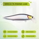 thumbnail image 4 of 10 Señuelos Artificiales de 7 G para Pesca en el Mar, de Alcance y con Barras Blancas., 4 of 5