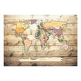 thumbnail image 2 of Tiptophomedecor Peel and Stick World Map  Wallpaper Wall Mural - World Map Cabin Style - Removable Wall Decals, 2 of 3