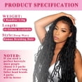 thumbnail image 4 of AKONSOUL 22 Inch Human Braiding Hair for Boho Braids Deep Wave Bulk Human Braiding Hair 100% Unprocessed Brazilian Virgin Human Hair for Braiding Bohe, 4 of 7