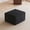 Black, variant on Plush Corduroy Sofa Ottoman, No Assembly Required, Black