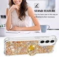 thumbnail image 5 of Funda para Samsung Galaxy A55 5G con Brillo Líquido Flotante, Purpurina, Parachoques y Anillo Giratorio Soporte, 5 of 5