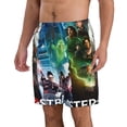 thumbnail image 2 of Ghostbusters Movie Men's Beach Shorts Swim Trunks Casual Quick Dry Board Shorts Swimwear with Mesh Lined and Pockets, 2 of 8