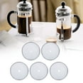 thumbnail image 3 of TOPINCN Stainless Steel Coffee Mesh Filter,5Pcs Stainless Steel Coffee Filter for 600ml French Press Coffee Pot Mesh Filter Accessory,Coffee Mesh Filter, 3 of 7