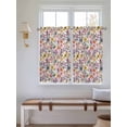 thumbnail image 2 of Spring Botanical Living Room Curtains 2 Panel, Watercolor Floral Flowers Country Vintage Cafe Window Treatment, Farmhouse Bedroom Bathroom Kitchen Curtains Drapes 104"x45", 2 of 6
