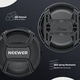 thumbnail image 6 of Neewer 77mm Lens Cap Kit (2-Pack) with Anti-Loss Strap and Cleaning Cloth for Most Camera Lenses, 6 of 8