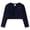 Navy, variant on Kids Girls Ballet Dance Bolero Shrug Long Sleeve Leotards Crop Cardigan Open Front Wrap Top Shawl Cover up Cardigan Sweaters