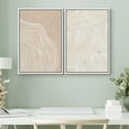 thumbnail image 2 of IDEA4WALL Framed Canvas Print Wall Art Set White Tan Wood Tree Ring Silhouette Collage Wall Decor Bohemian Nature Botanical Illustration Artwork for Living Room, Bedroom, Office - White 24"x36"x2, 2 of 5