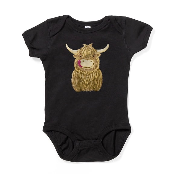 CafePress - Happy Highland Cow - Cute Infant Bodysuit Baby Romper - Size Newborn - 24 Months