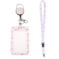 thumbnail image 1 of Clip Retráctil para Porta Credencial con Cordón, Cordón Estampado de Lazo y Credencial, Cordones Separables Identificación Mujeres, 1 of 5