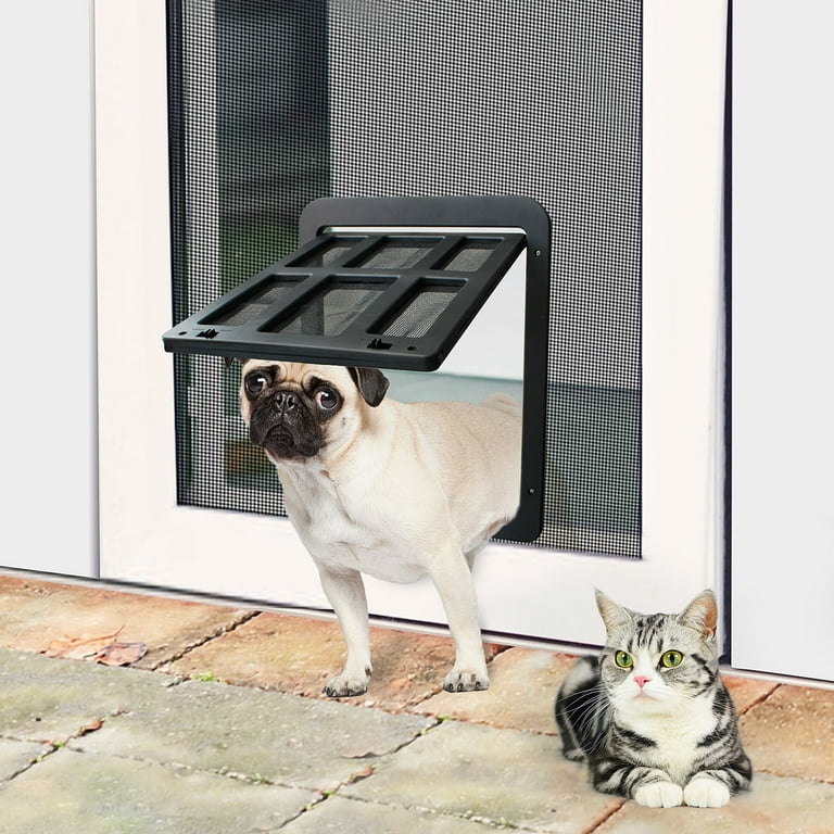Enjoying Cat Door for Screen Door 8.2 x 9.6 Opening Cat Door for Window Screen Small Doggy Door for Sliding Door Small Dog Screen Door