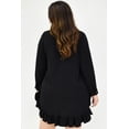 thumbnail image 4 of Vestido con olán Roman Fashion /Tallas Extras, 1270 (Negro) negro 42 Roman Fashion V-ST-1270-NEGRO, 4 of 7