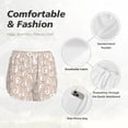 thumbnail image 4 of Gukieu White Goose Print Women's Sports Shorts with Drawstring Elastic Waistband for Running, Yoga, Fitness-Large, 4 of 7